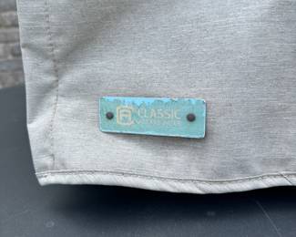 Iron patio table and chairs set, with umbrella