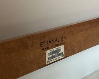 Vtg French Maison queen bed frame; by Ethan Allen