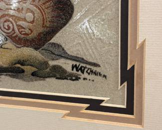 Original Navajo Sand painting; by Watchman