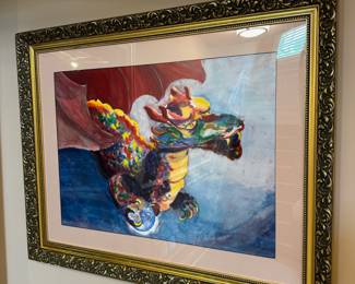 Dragon watercolor art, by Kaufmann