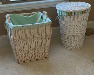Wicker Hampers; pottery barn