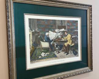 'A Little Mortgage' framed print