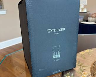 Waterford Lismore vase with box