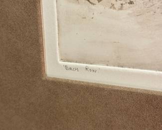 Framed original 'Birch Row' by Michael Bend; signed and numbered 7/50