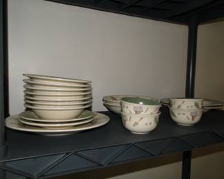 And we are back to that matching set of dishes