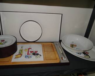 You put cheese and crackers on these.  Otherwise known as a charcootier board