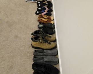 Men's and Women's shoes, in a variety of styles and sizes