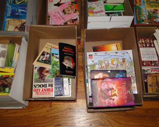 Look, books, in boxes, what a novel idea!