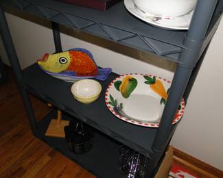 You could serve fish on the veggie platter, and serve veggies on the fish platter.  Your guests will start to question or serving skills.  But everyone will laugh!