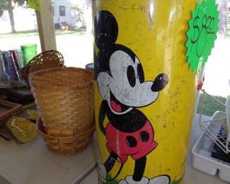 Mickey Mouse Trash Receptacle - Baskets