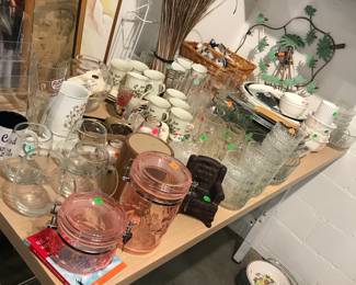 glassware odds and ends