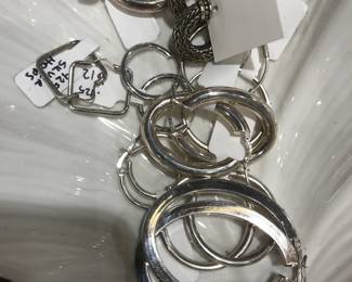 silver hoop earrings