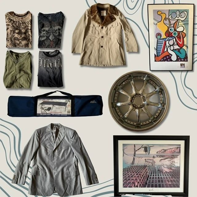 Huge inventory of high end clothes, athletic wear, jackets and more.