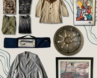 Huge inventory of high end clothes, athletic wear, jackets and more.