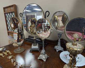 Antique Makeup/Shaving Mirrors