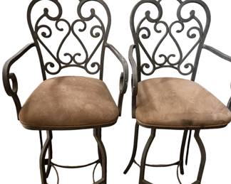 Microfiber Upholstered Barstools
