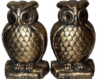 Mid Century Owl Bookends