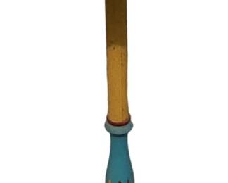 Vintage Red Metal Ashtray Stand