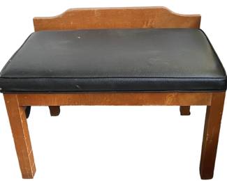 Padded Wooden Bench