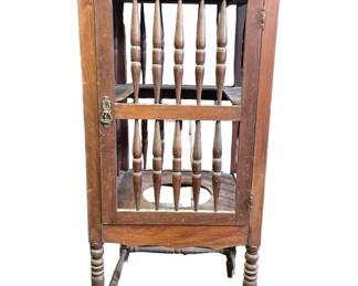 Vintage Wood Water Decanter Holder