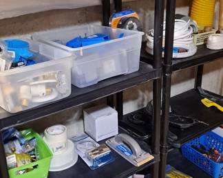 New electrical supplies, clamps, paint tools 