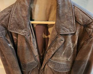 Vintage Leather Bomber Jacket - Come on collectors!