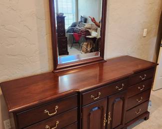 Durham Furniture Co. Crendenza Dresser with Mirror 