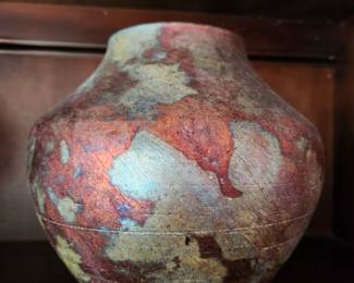 Handcrafted Raku Pottery signed by Kathleen the Artist 
