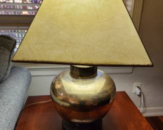 Contemporary Brass Lamp