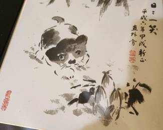 Several Oriental Original Art Pieces signed by the Artists