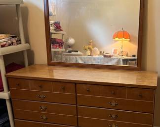 Dresser with mirror