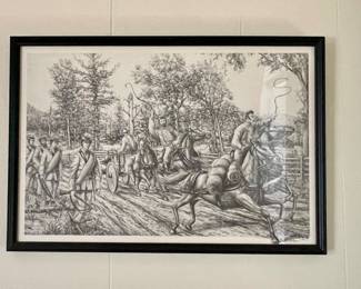 Civil War Pencil Drawing by Williamson