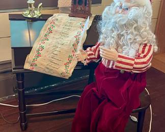 Animated Santa Checking His List