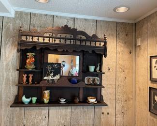 Beautiful Victorian architectural wall display shelf 