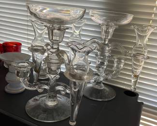 Cambridge glass epergne