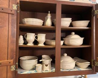 Large double set of Pfaltzgraff - lots of serving pieces too