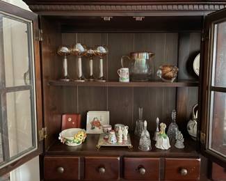 Bohemian Romer wine glasses with ribbed stems