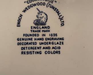 Wedgwood “Countryside” - large blue & white set