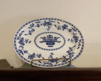 Antique flow-blue Minton platter 