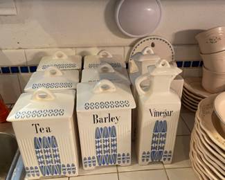 Vintage German canister set - great condition and very complete