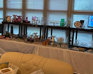 Large selection of fine glass