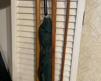 Antique canes and umbrellas 