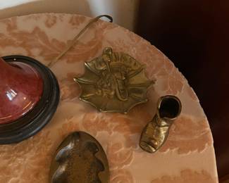 Heavy antique brass pieces