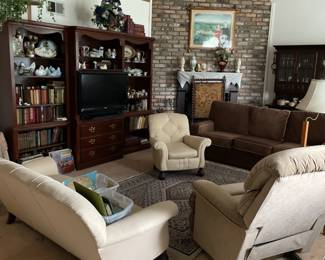 Upholstered pieces, recliner, Sealy pullout sofa