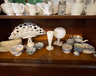 Milk glass collection