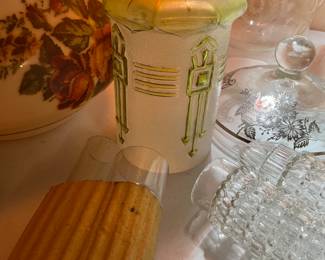 Beautiful antique lamps and globes, fixtures