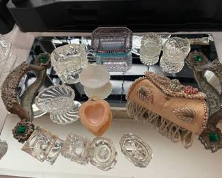 Sample of large collection of master and individual salt cellars 