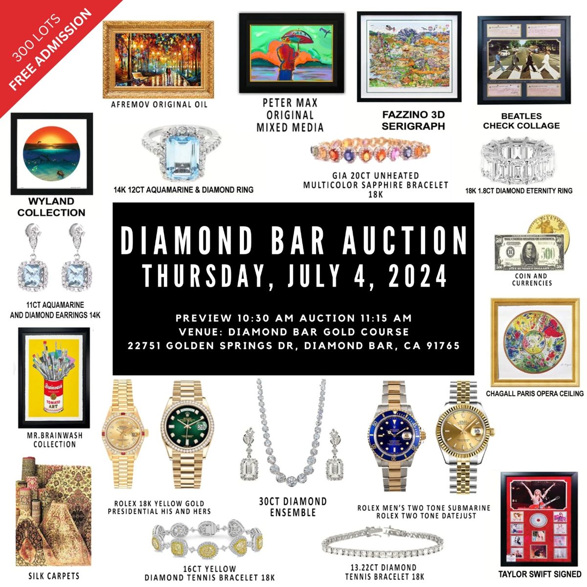 Diamond Bar Auction