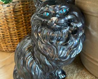 Ceramic Persian Cat Sculptures
