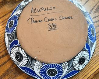 Mexican Talavera Red Ware Handled Bowl - Made in Acapulco 